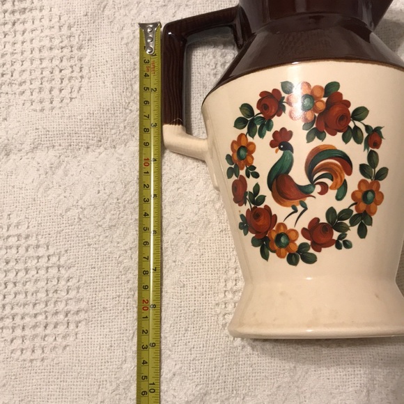 Vase With a Rooster and Floral décor - Picture 4 of 6